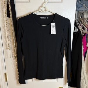 Abercrombie Black Long Sleeve Tee